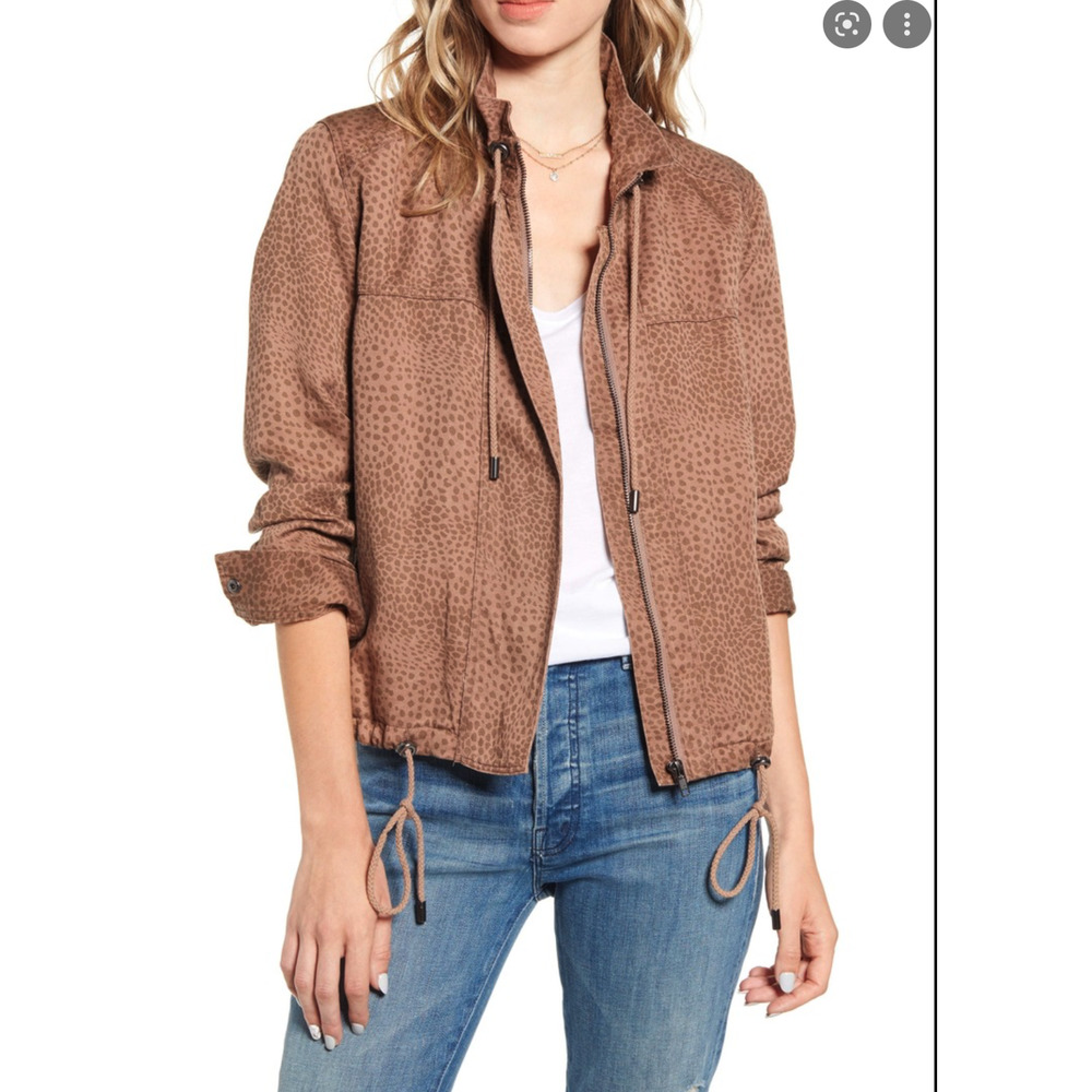 Rails Tennessee Jacket Tawny Spots Animal print Sporty Utility ~ M